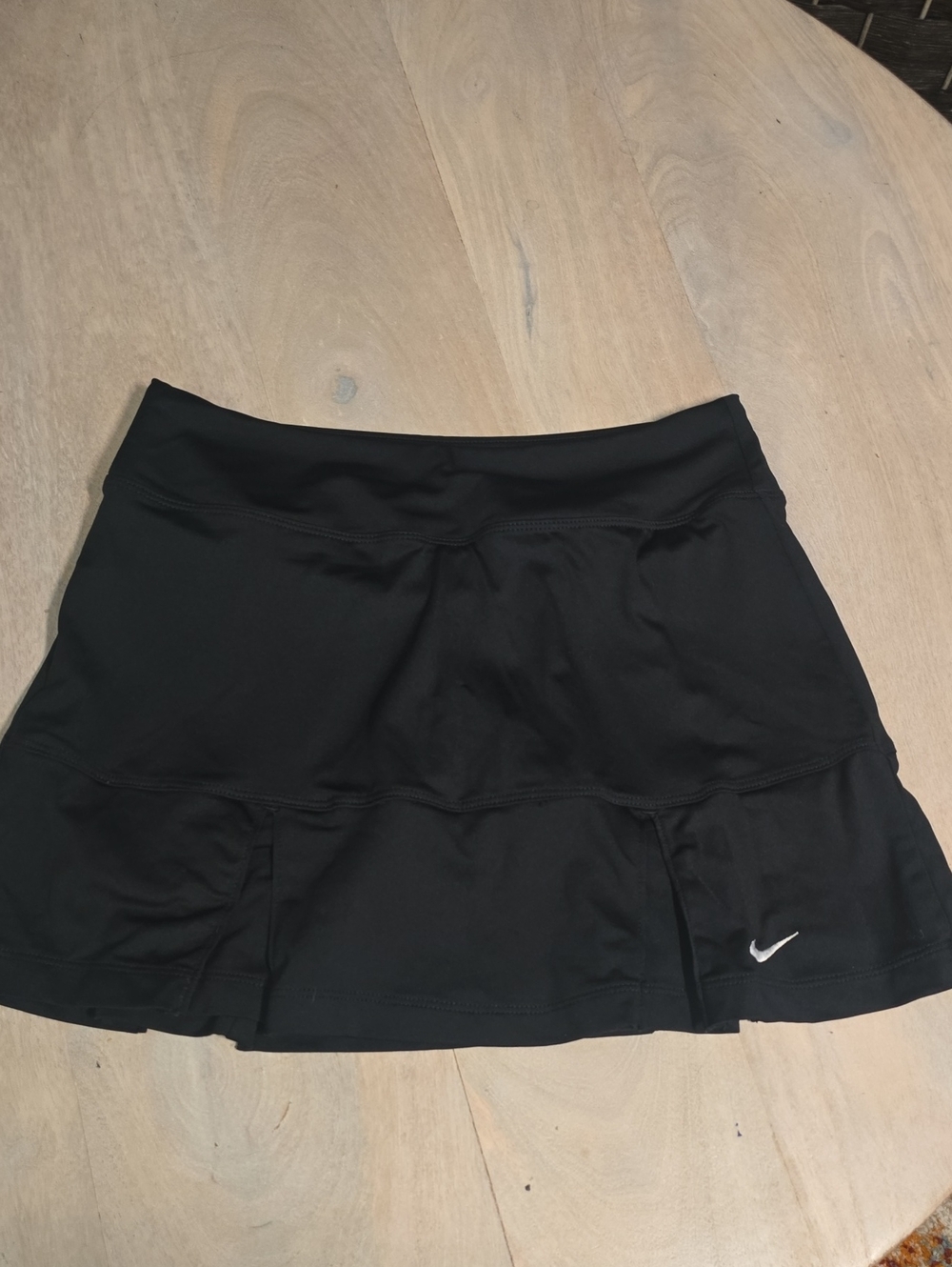 Nike Court Dri-FIT Black Flouncy Tennis Skort Skirt XS